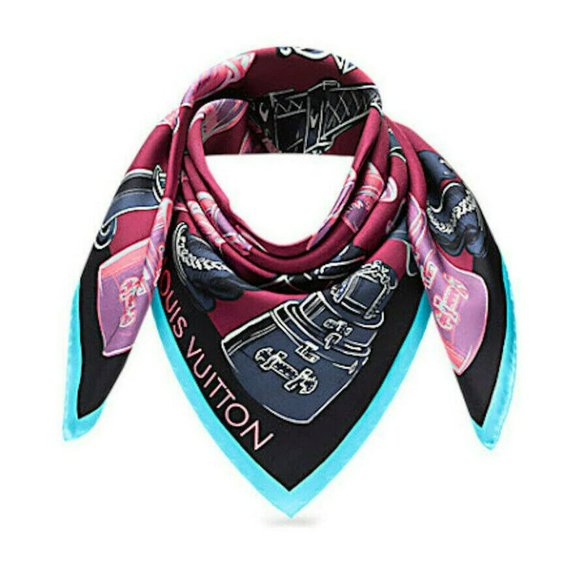 Louis Vuitton Chess Motif Square Silk Scarf - Picture 6 of 6